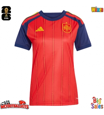 Spain Replica Home Stadium Shirt for Women World Cup 2026 Short Sleeve